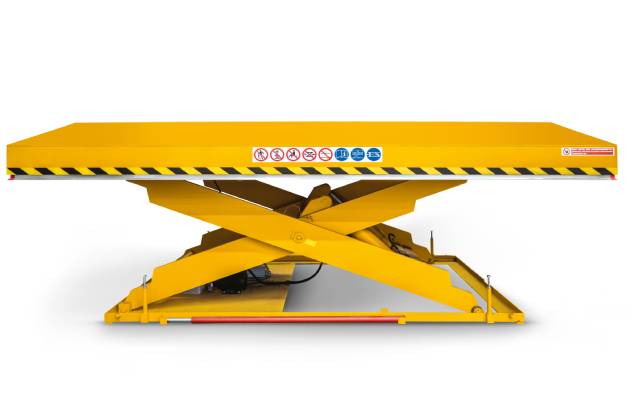 Plate-forme élévatrice à ciseaux pour table de soudure